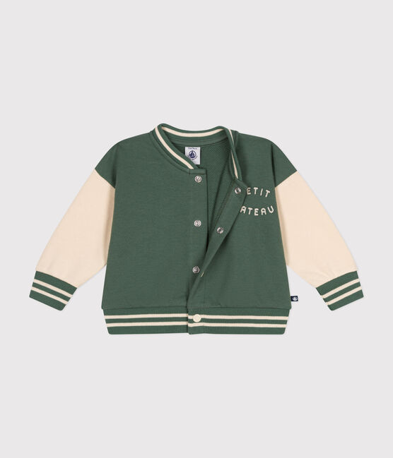 Chaqueta teddy de felpa para bebé verde CROCO/ AVALANCHE