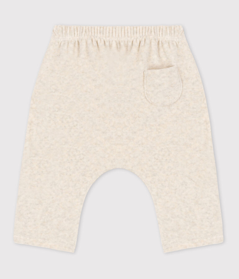 Pantal&oacute;n de terciopelo de algod&oacute;n de beb&eacute; beige