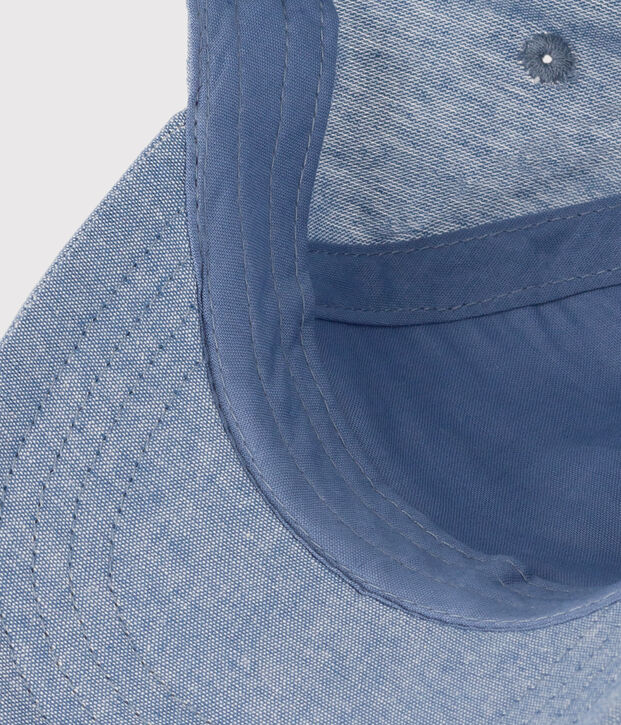 Gorra vaquera Petit Bateau Family para beb&eacute; azul