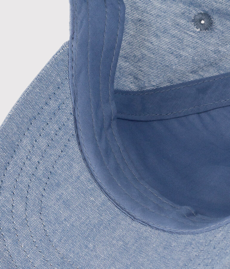 Gorra vaquera Petit Bateau Family para beb&eacute; azul