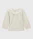 Blusa de algodón de bebé.