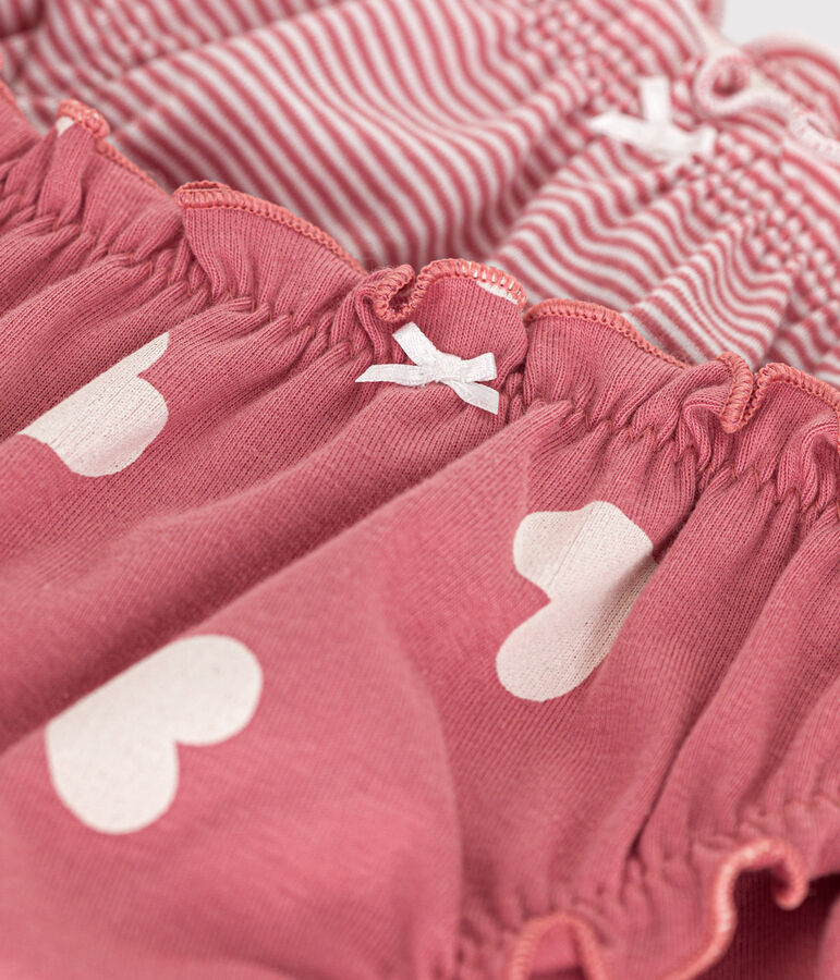 Juego de 2 braguitas de algod&oacute;n con volantes para mujer variante 1