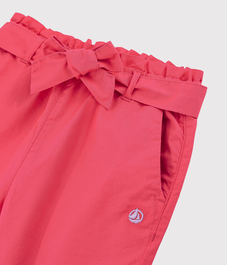 Pantal&oacute;n de sarga de ni&ntilde;a rosa