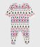 Pijama de felpa cepillada con cremallera y estampado de Navidad para bebé MILK/ MULTICO