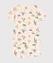 Pijama infantil corto de algodón con estampado de deportes blanco AVALANCHE/ MULTICO