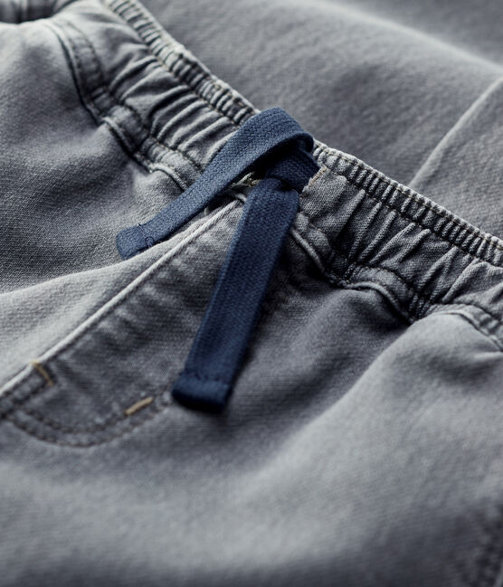 Pantalón de corte normal de tejido vaquero de niño gris GRIS