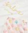 Pijama corto de punto para chica rosa FLEUR/blanco MULTICO