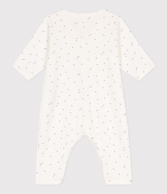 Pelele de algodón con estrellas blanco MARSHMALLOW/gris GRIS