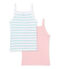 Lote de 2 camisetas de tirantes para niña lote .