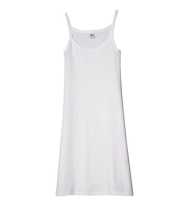 Vestido de tirantes para mujer blanco Ecume