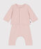 Conjunto de dos piezas para bebé de túbico acolchado rosa SALINE