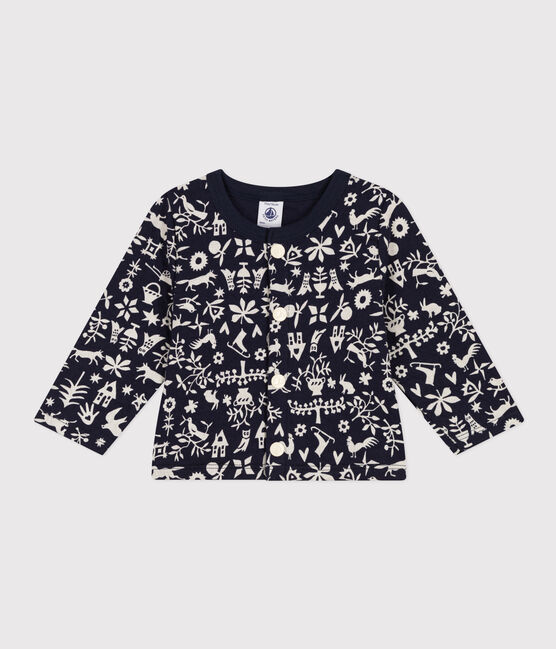 Cárdigan estampado de túbico acolchado para bebé azul SMOKING/ AVALANCHE