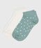 2 pares de calcetines de algodón con lunares para niña variante 1