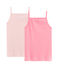 Lote de 2 camisetas de tirantes de colores pastel para niña variante 1