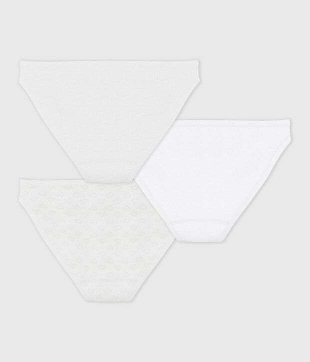Juego de 3 braguitas de algod&oacute;n para mujer multicolor