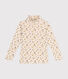 Camiseta de cuello alto de algodón para niña