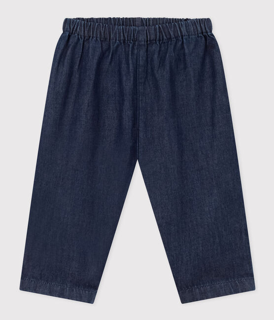 Pantalón de tejido vaquero ligero ecológico de bebé azul DENIM