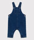 Peto largo de tejido denim con elastano para bebé
