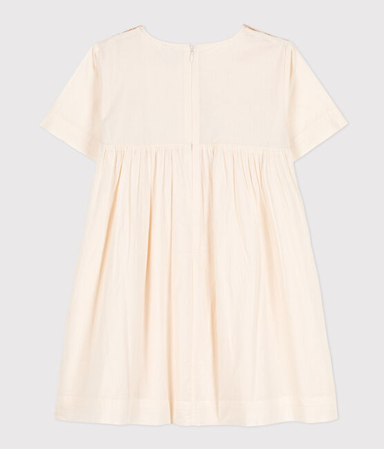 Vestido de popelina para niña crudo AVALANCHE