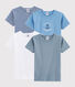 Juego sorpresa de 4 camisetas de manga corta para niño