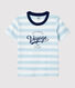 Camiseta de manga corta de algodón de niño