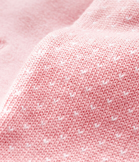 Bufanda para bebé unisex con forro polar rosa CHARME/blanco MARSHMALLOW