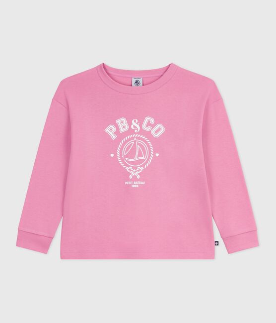 Camiseta infantil de algodón de manga larga con estampado BOUDOIR