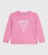 Camiseta infantil de algodón de manga larga con estampado