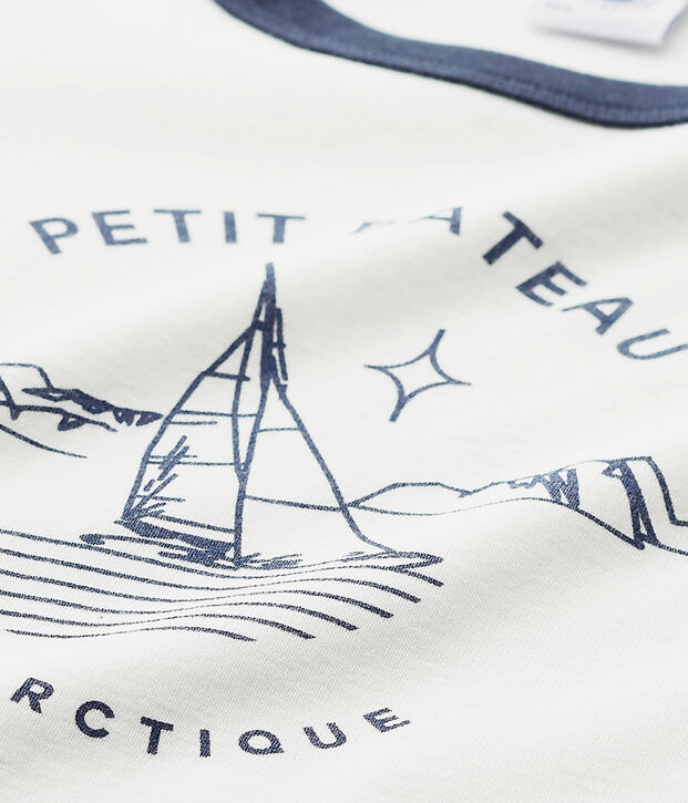 Pijama estampado para ni&ntilde;o azul/blanco/rojo