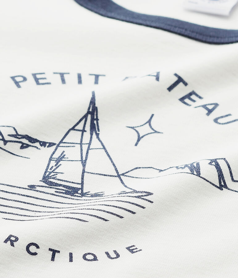 Pijama estampado para ni&ntilde;o azul SMOKING/blanco LAIT/ FROUFROU