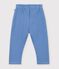 Pantal&oacute;n de jogging liso de algod&oacute;n para beb&eacute; azul