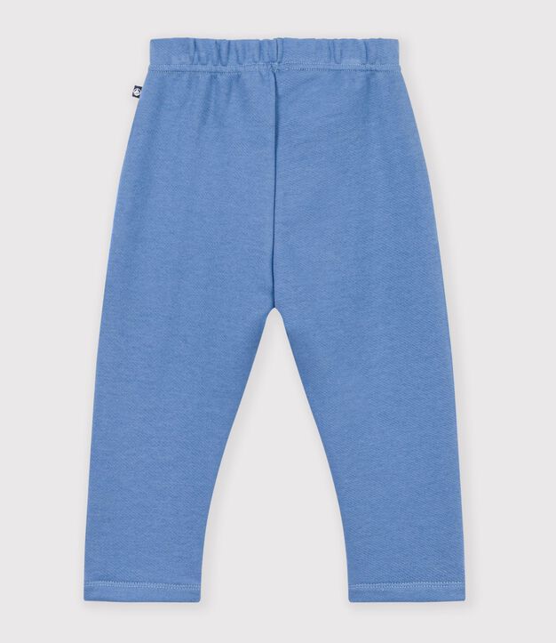 Pantal&oacute;n de jogging liso de algod&oacute;n para beb&eacute; azul