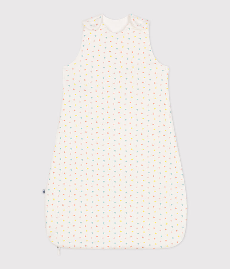 Saco de dormir para beb&eacute; en algod&oacute;n estampado TOG 1.5 blanco/multicolor