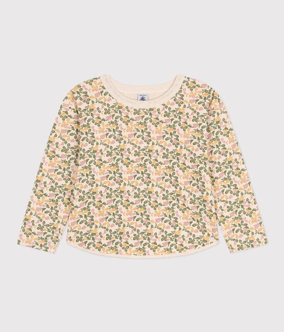 Camiseta de manga larga estampada de túbico para niña blanco AVALANCHE/ MULTICO