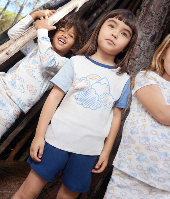 Pijama infantil corto y liso de algodón INCOGNITO/ MULTICO