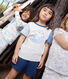 Pijama infantil corto y liso de algodón