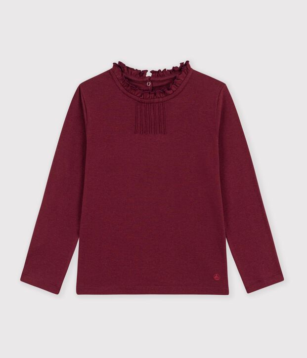 Camiseta infantil lisa con cuello de manga larga TRUFFE