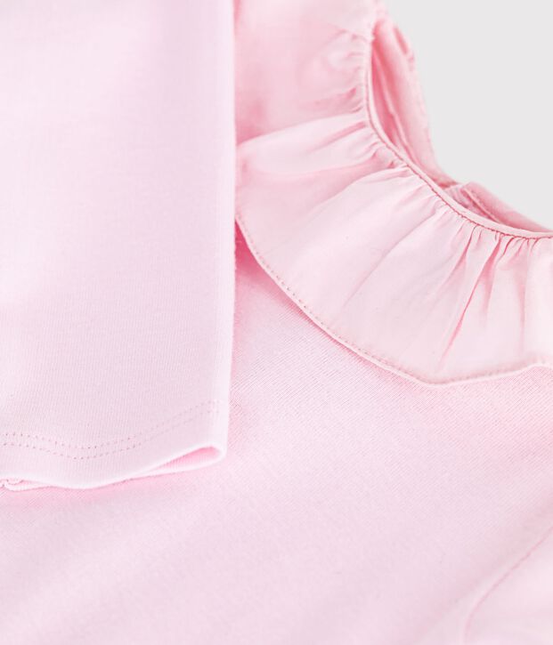 Body liso de algod&oacute;n con cuello para beb&eacute; BARELY
