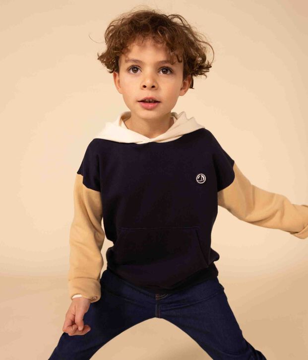 Sudadera con capucha para ni&ntilde;o azul/multicolor