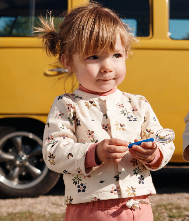 C&aacute;rdigan de t&uacute;bico para beb&eacute; crudo/multicolor