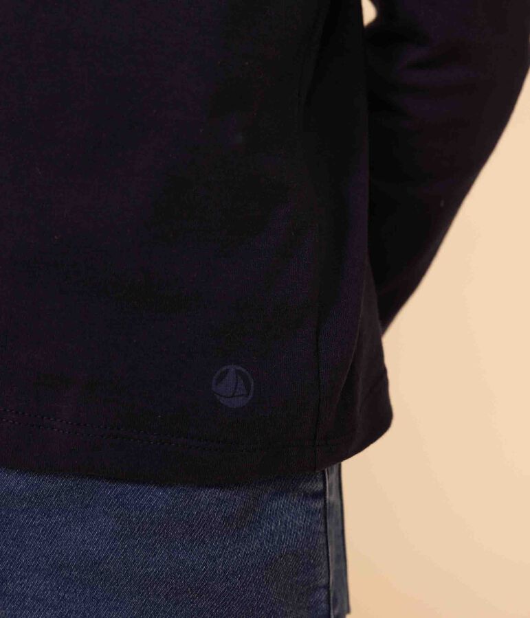 Camiseta de algod&oacute;n de manga larga de ni&ntilde;a/ni&ntilde;o azul/multicolor