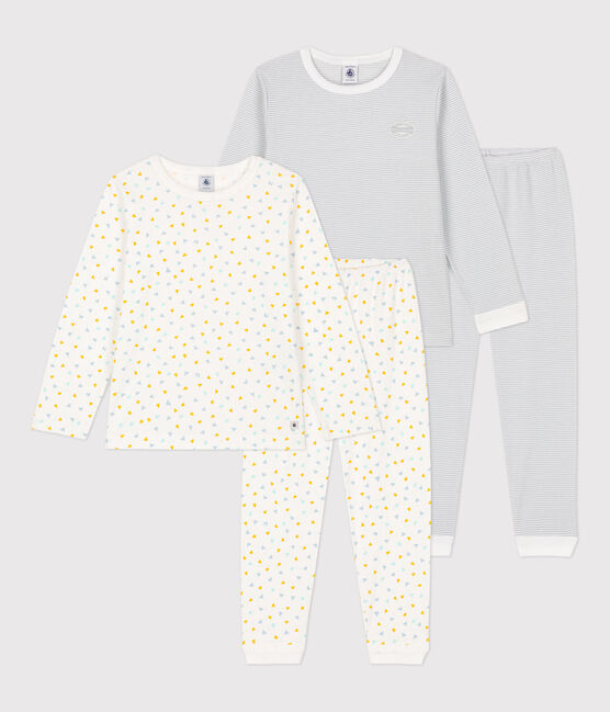 Juego de 2 pijamas de algodón milrayas para niño variante 1