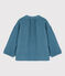 Blusa de gasa de algodón de niña azul ROVER