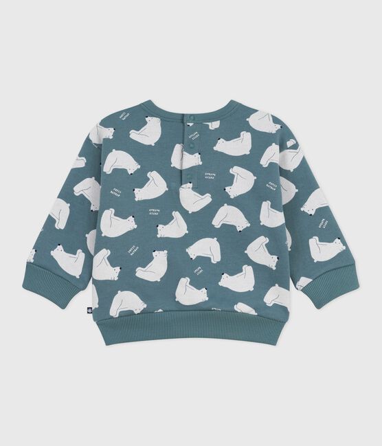 Sudadera de algodón con estampado de oso para bebé gris GOBELIN/ MULTICO