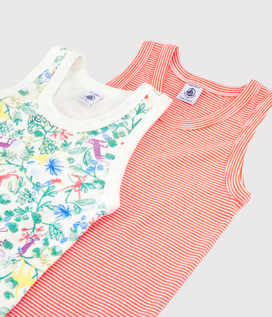 Lote de 2 camisetas de tirantes con estampado de jungla de niño variante 1