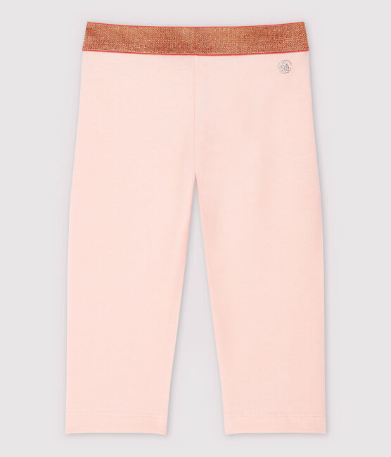 Leggings de punto de licra de niña rosa MINOIS