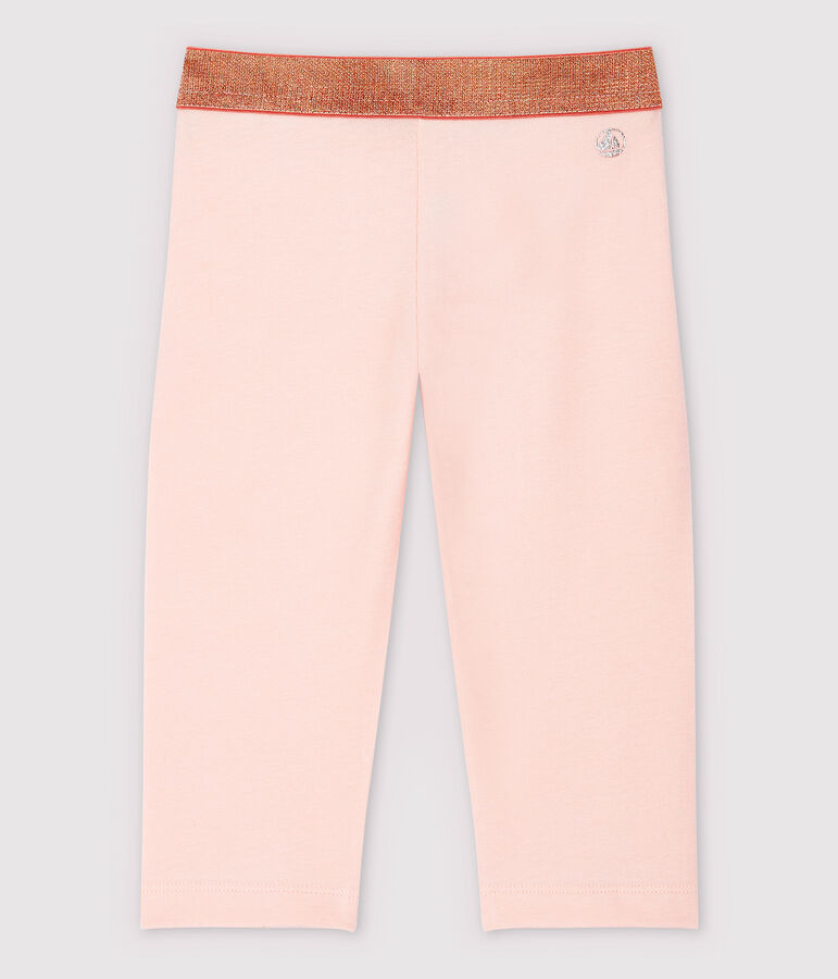 Leggings de punto de licra de ni&ntilde;a rosa MINOIS
