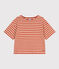 Marinera de algodón para mujer beige VINTAGE/rojo HARISSA