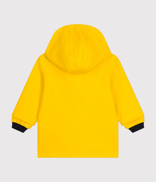 Chubasquero emblem&aacute;tico de beb&eacute; amarillo