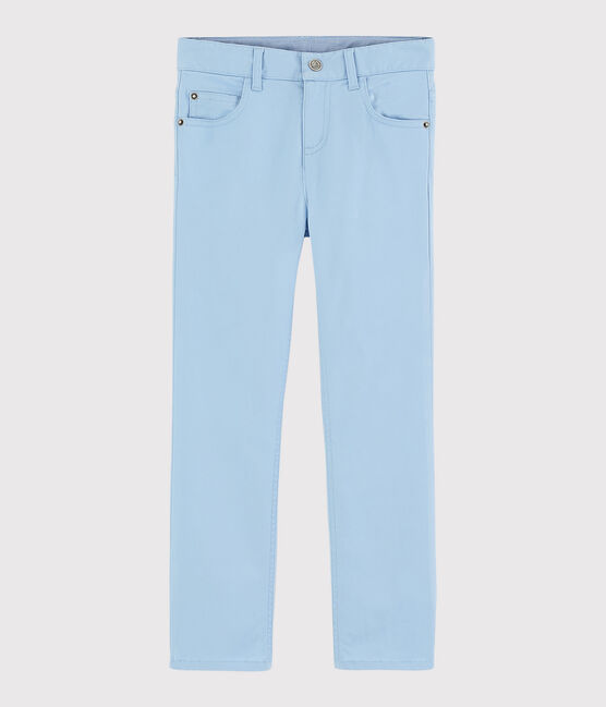 Pantalón de sarga de niño azul JASMIN